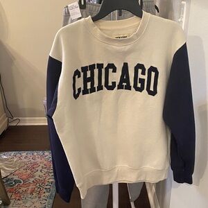 Cozy Cream and Navy  'Chicago' Sweater